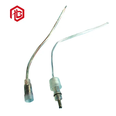 Varón eléctrico del cable y del poder del Pin de la baja tensión 2 al enchufe de alimentación femenino del conector de DC